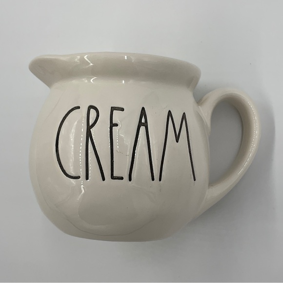 NWOT Rae Dunn by Magenta CREAM Oversized Creamer Pitcher Cup for Coffee or Tea - Picture 5 of 13